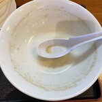 煮干中華 あさり - 完食