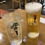 Sakaba Sutando Nyu-Tsurumatsu - ハッピーアワーのハイボール(110円)とビール(209円)