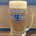 遊酒食堂 宇都宮 - サントリー生(500円)