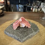 カエンネ - スペシャリテ　生ハム｡酒粕の香りが華やか｡ 次の料理はガッツキすぎて写真忘れた｡