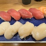 Shoutarou Sushi - 赤身  ホタテ  サーモン