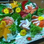 味の蔵どんつく - 刺し身盛り合わせ