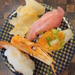 Sushi Doujou - ボタン海老、のどぐろ炙り、中とろ