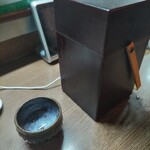 味の蔵どんつく - 浦霞を熱燗でいただく