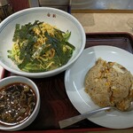 香新 - 料理写真:つけ麺＋半チャーハン　900円