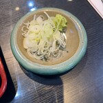 Oonoya - 薬味(最後の蕎麦湯の〆でとっておきます)