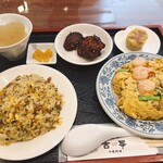 一輩子吉華 - トマトの卵の炒め定食、ミニ炒飯に変更1,200円♪