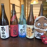 炭火と酒と肴 七福八郎 - 入口の日本酒！