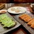 四季酒房 - 料理写真:焼き小籠包、チーズしそ餃子、赤餃子