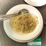 煉天地 - ランチA¥1250　本日のパスタ「ツナとしめじのオイルスパゲッティ」