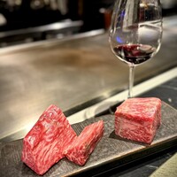 鉄板焼き あさひ - 今回食べたお肉。めちゃくちゃ美味しかったよ