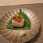 和酒 和食 御結び - 雲丹和牛巻き