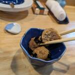 諒麿 - 断面：肉団子