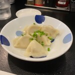 柏担々麺 - 水餃子