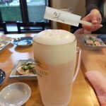 ろばた焼 旭 - 凍結生ビール