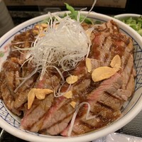 ごちそう家 ぽん太 八丁堀店 - Wステーキ丼 