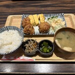 肉豆冨とレモンサワー 大衆食堂 安べゑ - 【2024.5.15(水)】からたま定食（唐揚げ＋玉子焼き）1,043円