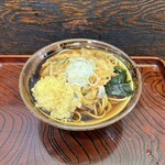 そば処 はるな - かき揚げそば+はぜ天