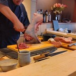 すしやのたい悟 - 中落ちが出来て来ました。