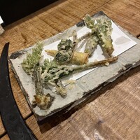 浅草 ひら山 - 山菜天（1600円）