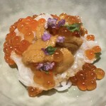 Hakata Sushi Takayama - ウニいくらカニの小丼