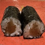 博多 鮨 貴山 - 干瓢巻き→いやー旨い。