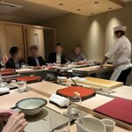 博多 鮨 貴山 - 内観　カウンター