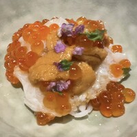 博多 鮨 貴山 - ウニいくらカニの小丼