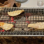 ふぐ御料理處 でん - 3人分を焼き焼き