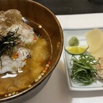 ふぐ御料理處 でん - 薬味もたくさんあります