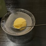 ふぐ御料理處 でん - デザートはシャーベット