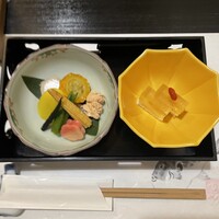 ふぐ御料理處 でん - 野菜の炊き合わせは最高、煮凝りも上品な味わい