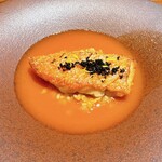 Miura料理店 - 勝浦産金目鯛の鱗焼き ブイヤベースと桜海老のリゾット