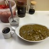 Raisu Kare Manten - 並カレー、冷たいコーヒー、お冷