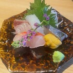 食堂 たのし - お造り五種盛り合わせ