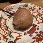 サカナのハチベエ - 昆布〆の鶏もも串