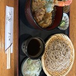 Rikyuu - 天丼とそばのセット