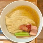 らぁ麺 紫陽花 - つけ麺、麺大盛、白醤油バージョン