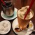 生きている珈琲 - 料理写真:８時間水出しアイスコーヒーと生珈琲フロート