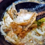 KASUYA - かすうどんの麺大盛・かす大盛りのかす