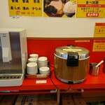 横浜家系ラーメン 裏大輝家 - ライスバーコーナー