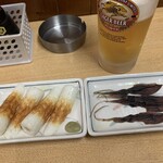 Tachinomi sugino - ちくわさ､エイリアン、瓶ビール