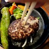 Hamba-Gu An Dosute-Ki Hyakuraku Guriru - 肉汁たっぷり美味しいハンバーグ（わさび醤油にて）
