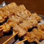 弁慶 - 鶏皮５串♪