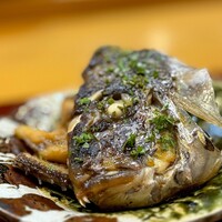 懐石 古都 - 口のまわり、目の周り、ほっぺのまわり、旨い肉の宝庫です。 吸血鬼になって吸い尽くします。