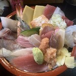 ゆたか寿司 - 海鮮丼(ネタダブルダブル・しゃり大もり)