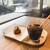 トーチドットベーカリー - 料理写真:カフェスペースでアイスコーヒーとミニデニッシュ