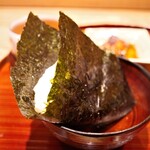 京味 もと井 - 塩むすびにしてくれました！