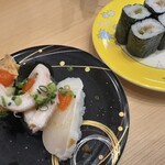 Sushi Isshin - まんぼう3貫盛り、なみだ巻