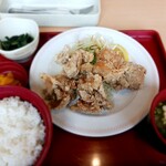 ジョイフル 安武店 - 塩唐揚げ定食(ご飯大盛り)